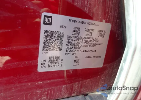 2023 GMC Yukon Xl Denali from USA, damaged, VIN 1GKS2JKL8PR483344